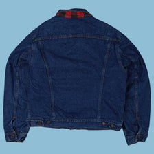 Vintage 80s Levi's Karo-Stoff Jeansjacke - L