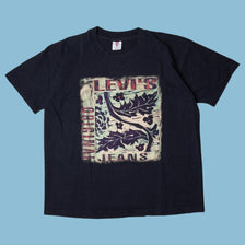 Vintage Levi's 90s Original Jeans Floral T-Shirt - L