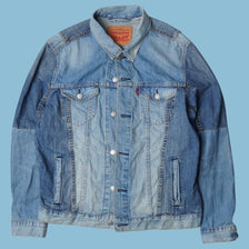 Vintage Levi's Patchwork Denim Jacket - L