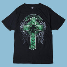 Vintage Luck of the Irish Celtic Cross T-Shirt - L