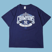 Vintage Majestic 2000s New York Yankees Champions T-Shirt - XL