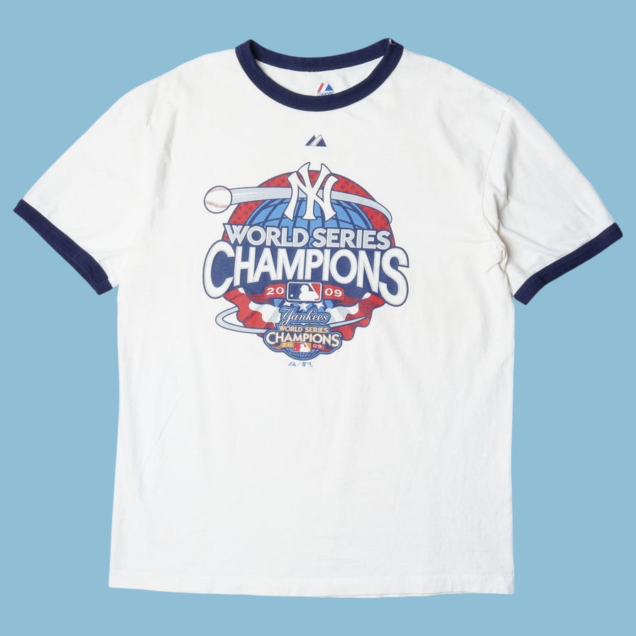 Vintage Majestic 2000s New York Yankees World Series Champions T-Shirt - L
