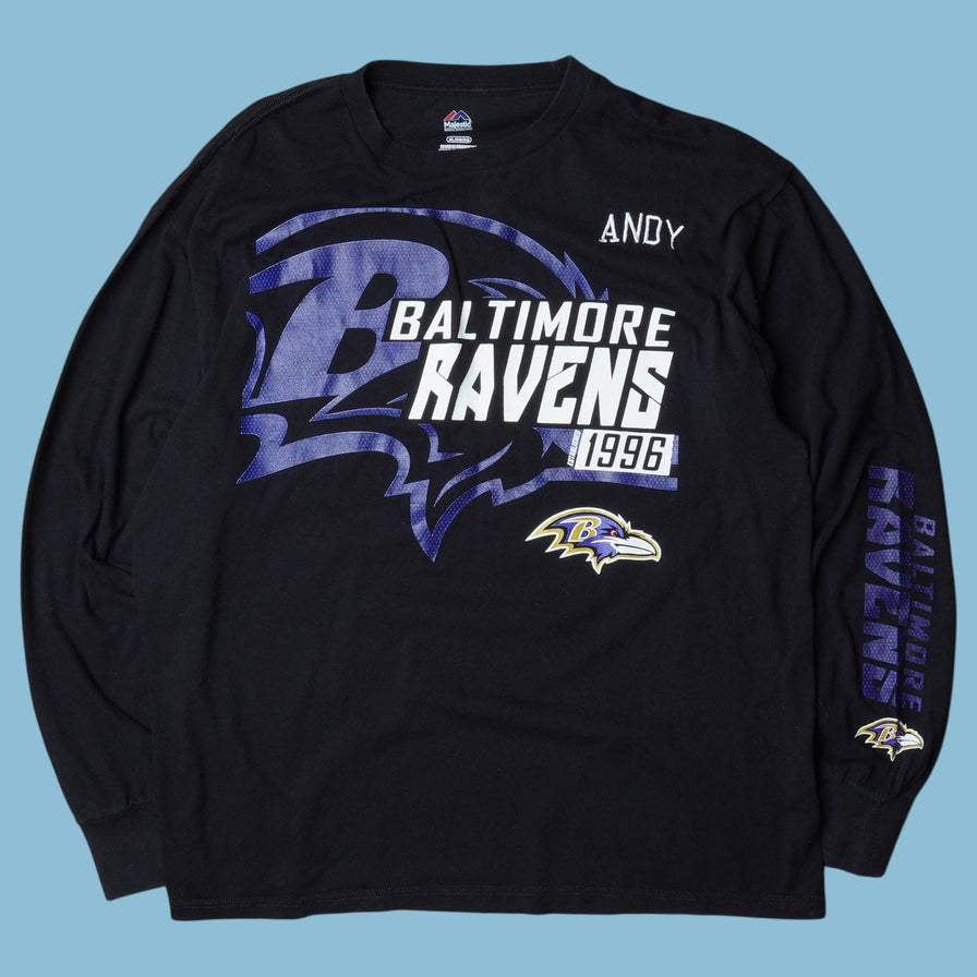 Vintage Majestic Baltimore Ravens NFL Longsleeve - XL