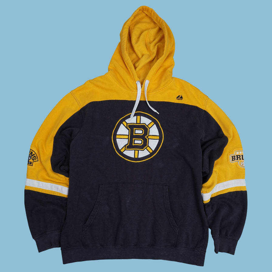 Vintage Majestic Boston Bruins Hoodie - M - NFF Vintage