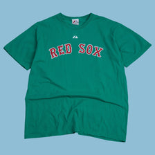 Vintage Majestic Red Sox Skinner 08 T-Shirt - L - NFF Vintage