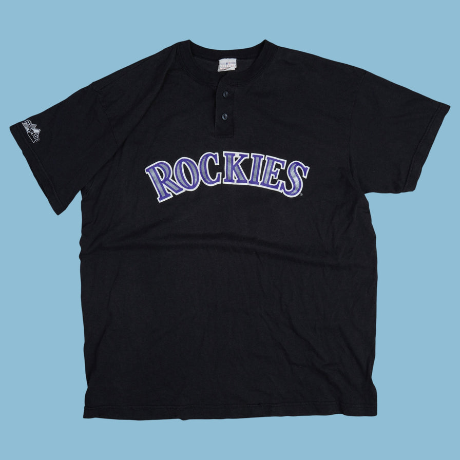 Vintage 90s Majestic Colorado Rockies 17 Williams T-Shirt - XL - NFF Vintage