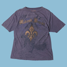 Vintage Makaveli Branded 2000s Fleur de Lis T-Shirt - M
