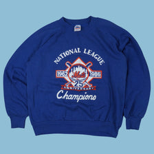 Vintage New York Mets National League 1986 Sweater - L