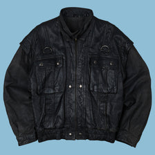 Vintage Y2K Mirage Leather Jacket - M
