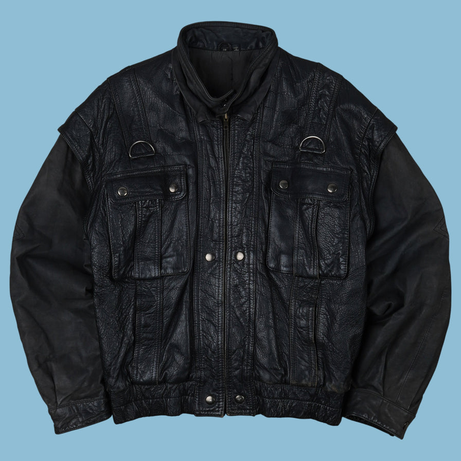 Vintage Y2K Mirage Lederjacke - M