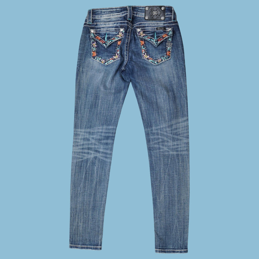 Vintage Miss Me Y2K Embroidered Jeans - S