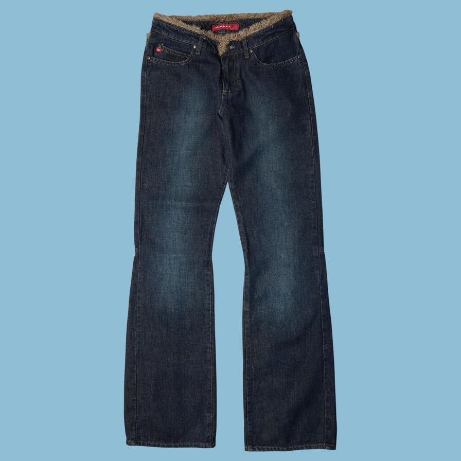 Vintage Miss Sixty 2000s Fur Trim Jeans - S