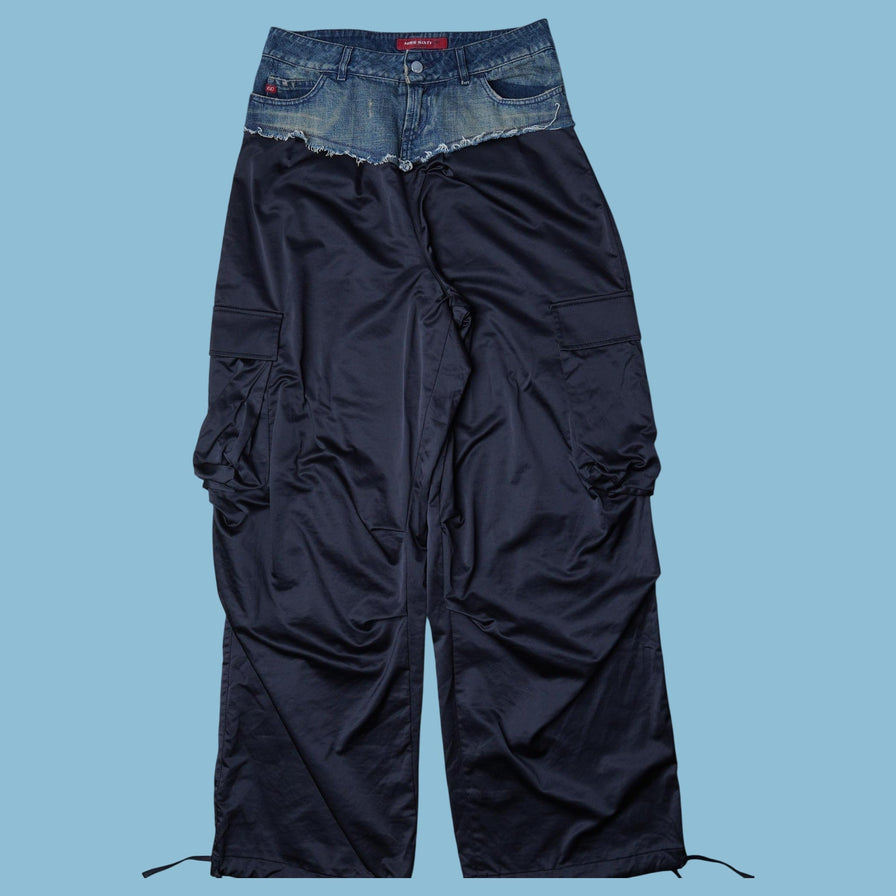 Vintage Miss Sixty Y2K Rework Cargo Hose - S