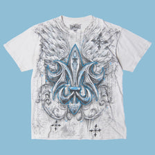Vintage MMA Elite 2000s Fleur de Lis Graphic T-Shirt - M