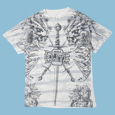 Vintage MMA Elite 2000s Skull Graphic T-Shirt - L