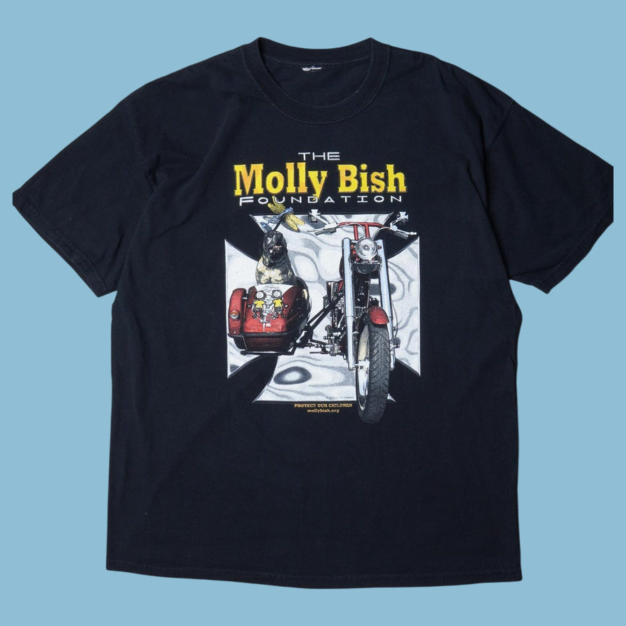 Vintage Molly Bish Foundation Motorcycle Graphic T-Shirt - XL