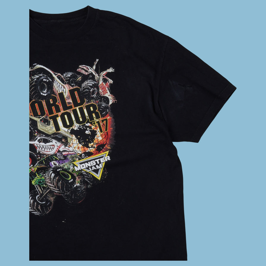 T-shirt Vintage Monster Jam World Tour 2017 - XL