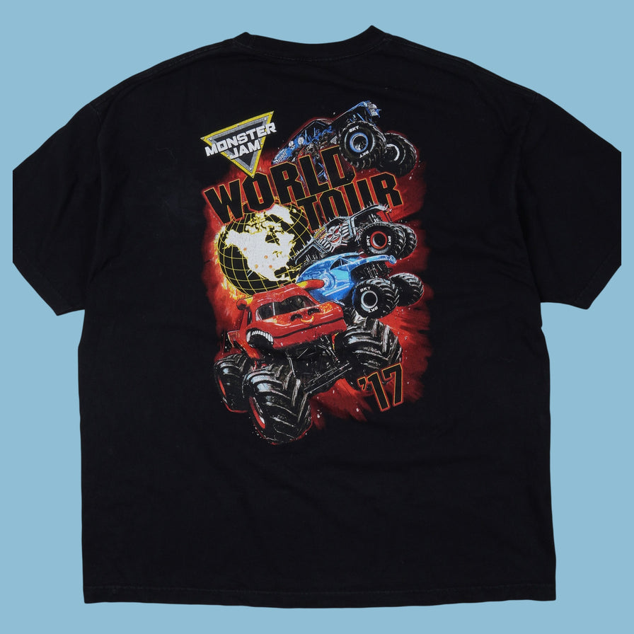 T-shirt Vintage Monster Jam World Tour 2017 - XL
