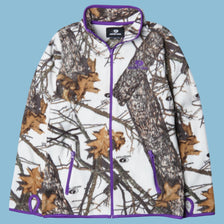 Vintage Mossy Oak Snow Camo Fleecejacke - S