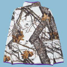 Vintage Mossy Oak Snow Camo Fleecejacke - S