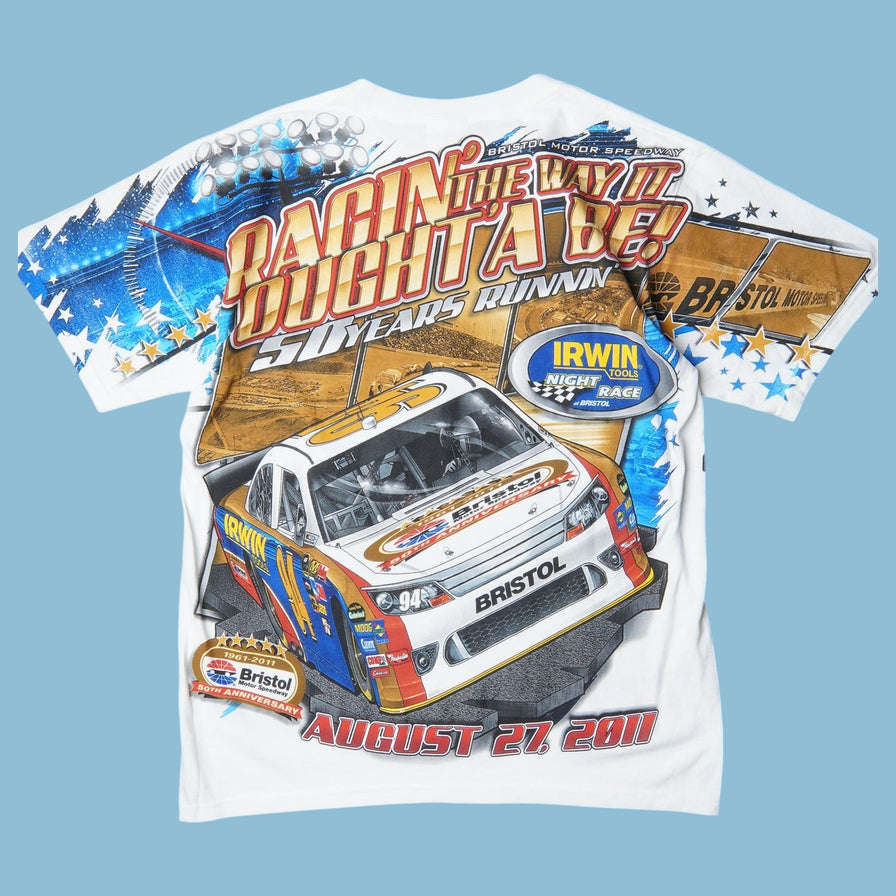 Vintage Nascar 2011 Bristol Motor Speedway Racing T-Shirt - M