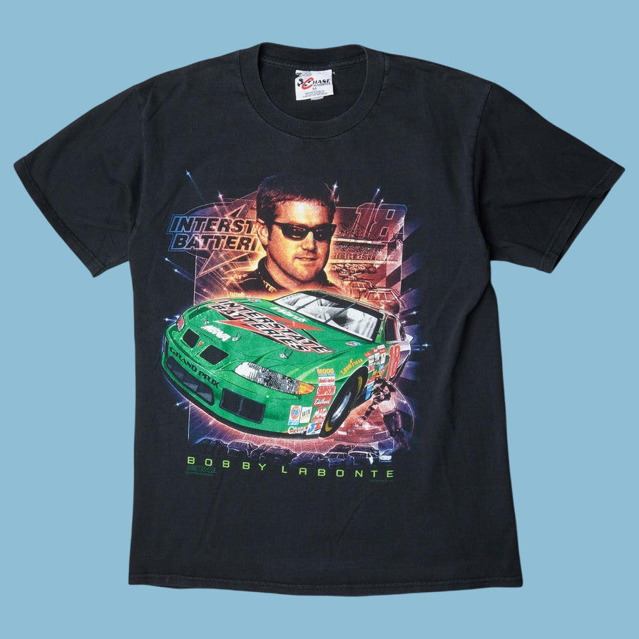 Vintage Nascar 90s Bobby Labonte Interstate Batteries T-Shirt - M