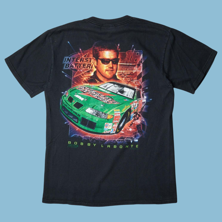 Vintage Nascar 90s Bobby Labonte Interstate Batteries T-Shirt - M