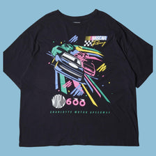 Vintage Nascar 90s World 600 Charlotte Motor Speedway T-Shirt - L