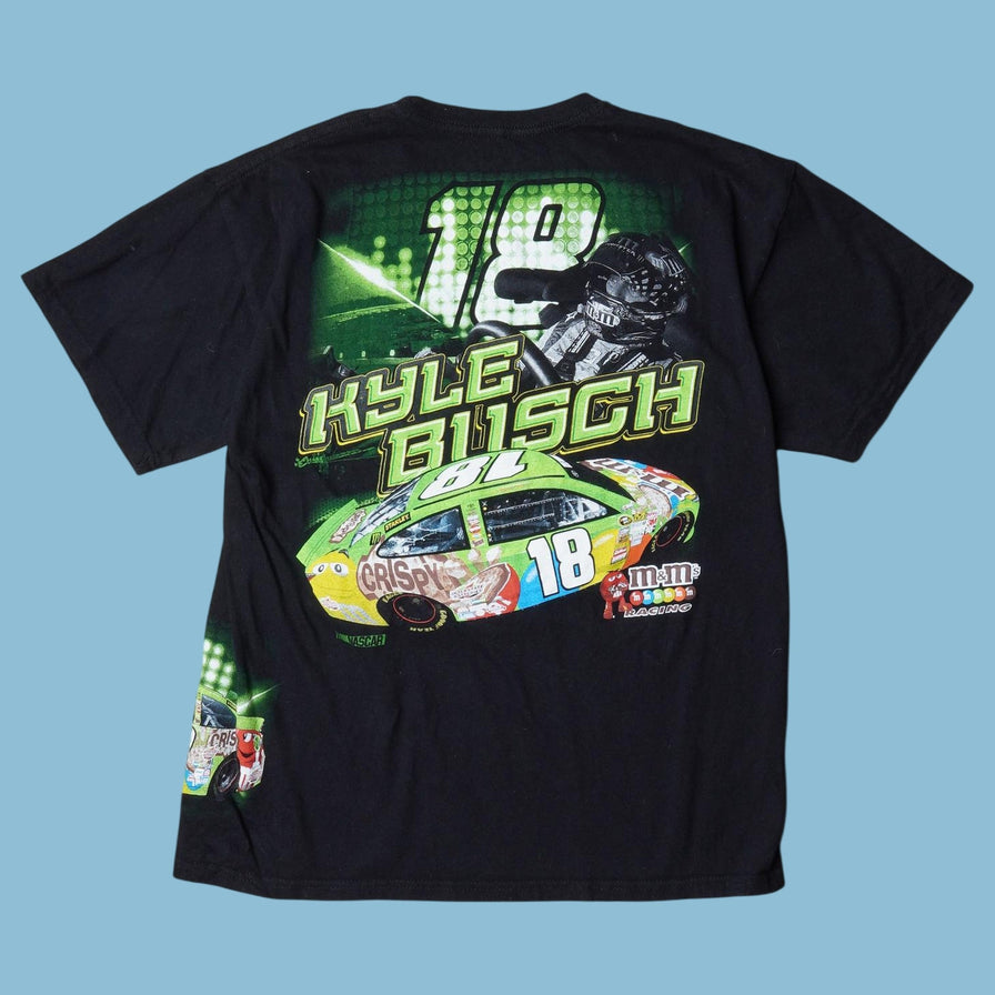 Vintage Nascar Kyle Busch #18 M&M's Racing T-Shirt - M