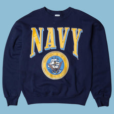 Vintage Navy Department Sweater - L