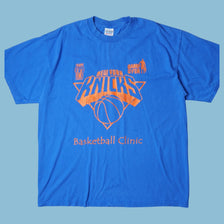 Vintage NBA New York Knicks Basketball Clinic T-Shirt - XL