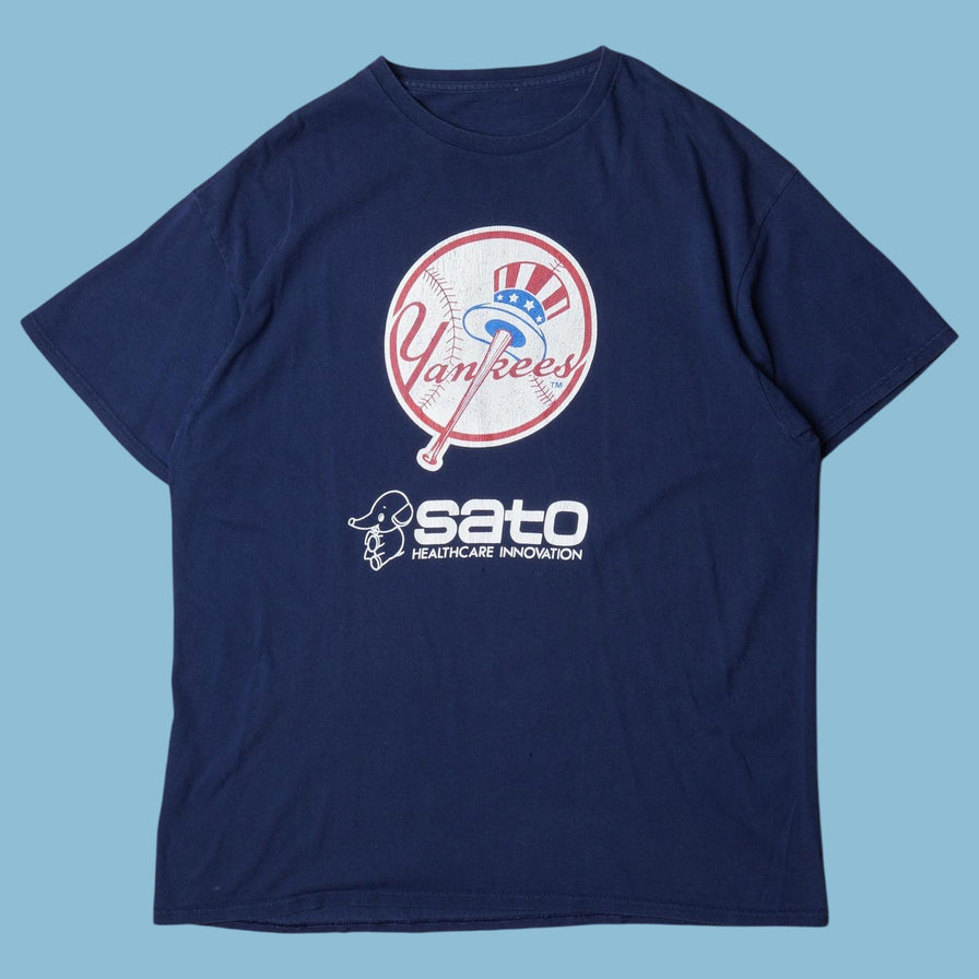 Vintage New York Yankees Sato Healthcare T-Shirt - L