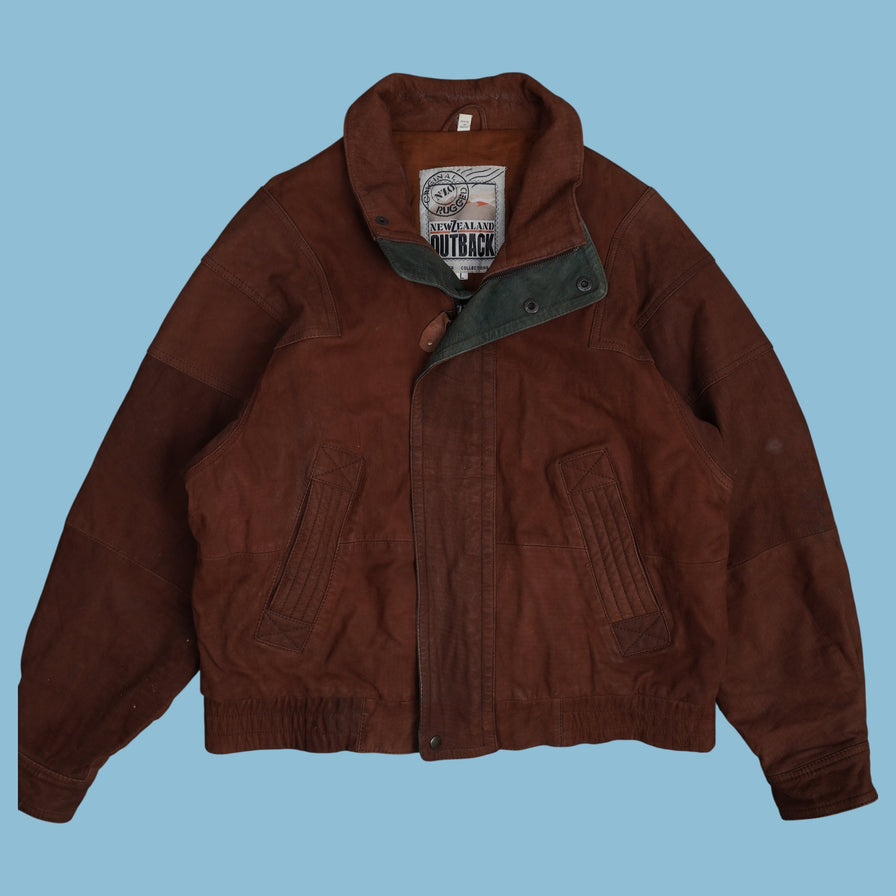 Vintage New Zealand Outback Lederjacke - L - NFF Vintage