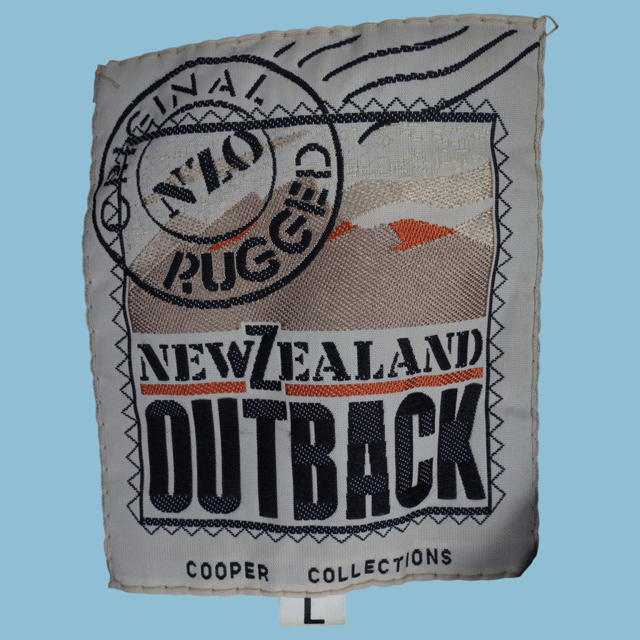 Vintage New Zealand Outback Lederjacke - L - NFF Vintage
