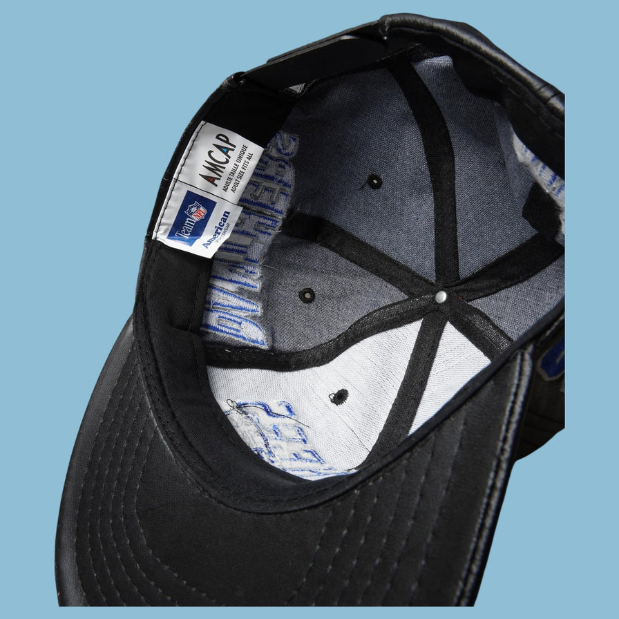Vintage NFL 90s Carolina Panthers Leather Cap