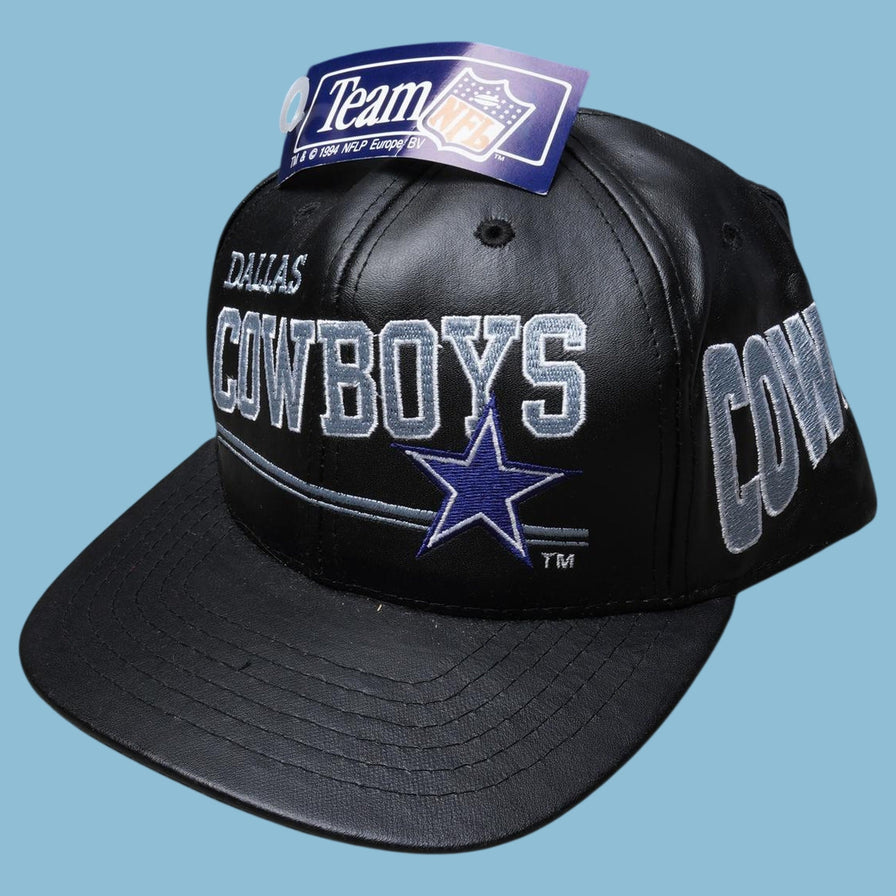 Vintage NFL 90s Dallas Cowboys Leather Cap