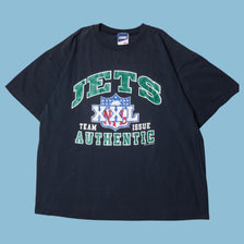 Vintage NFL 90s Jets Team Issue Authentic T-Shirt - XL