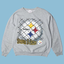 Vintage NFL 90s Pittsburgh Steelers D-Fence Sweater - M