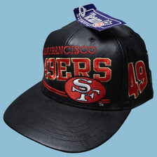 Vintage NFL 90s San Francisco 49ers Leather Cap - One Size