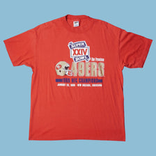 Vintage NFL 90s San Francisco 49ers Super Bowl XXIV T-Shirt - S