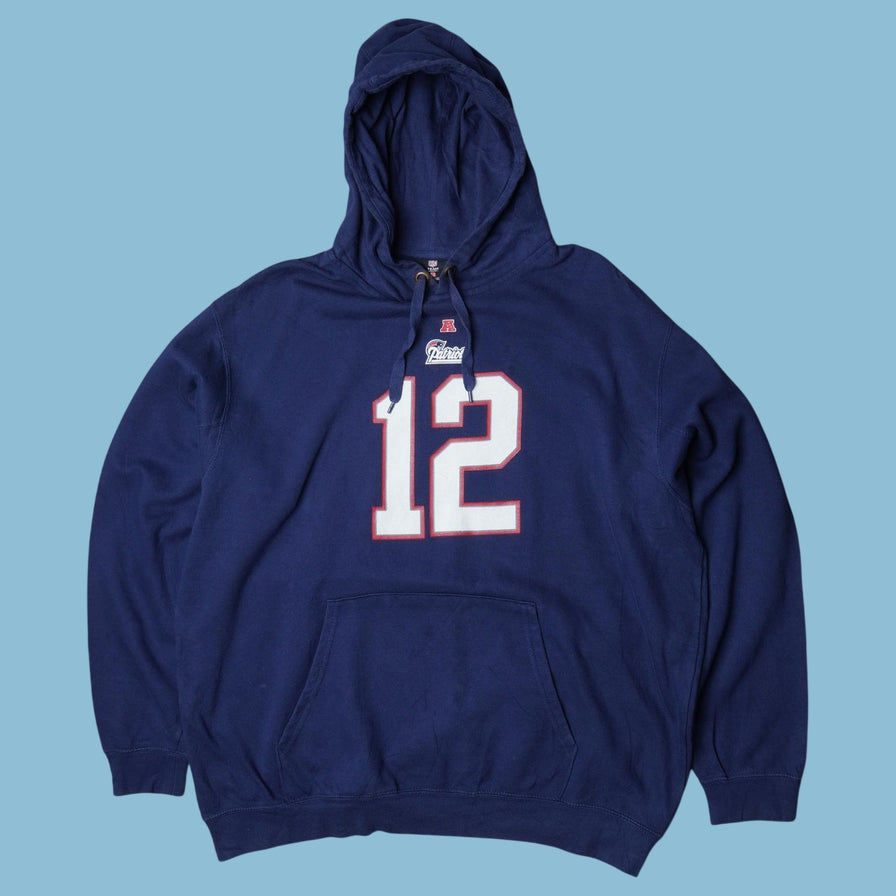 Vintage NFL New England Patriots #12 Hoodie - XL