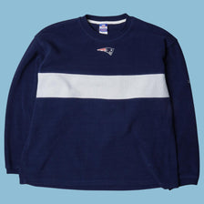 Vintage NFL New England Patriots Fleece Sweater - L