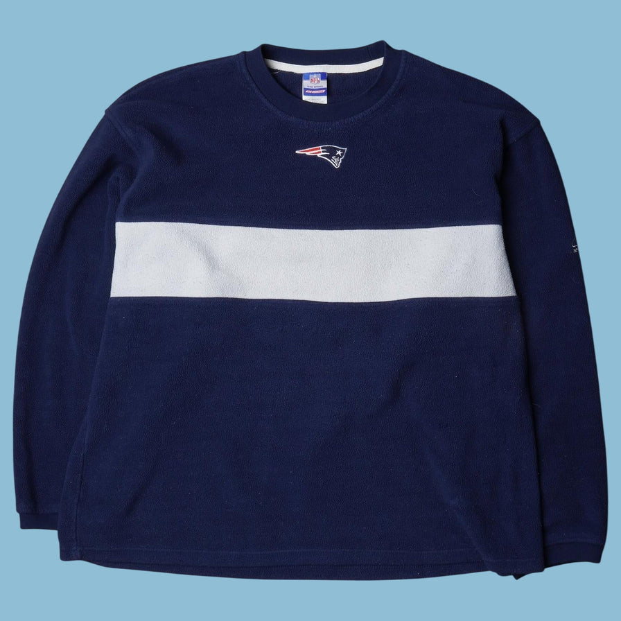Vintage NFL New England Patriots Fleece Sweater - L