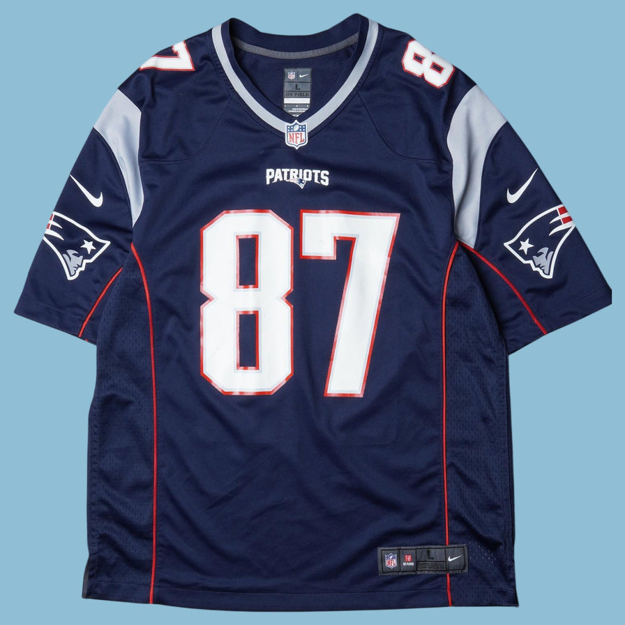 Vintage NFL Patriots #87 Gronkowski Jersey - L