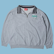 Vintage NFL Philadelphia Eagles Quarter-Zip Sweater - XL