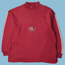 Vintage NFL San Francisco 49ers 90s Quarter-Zip Sweater - XL