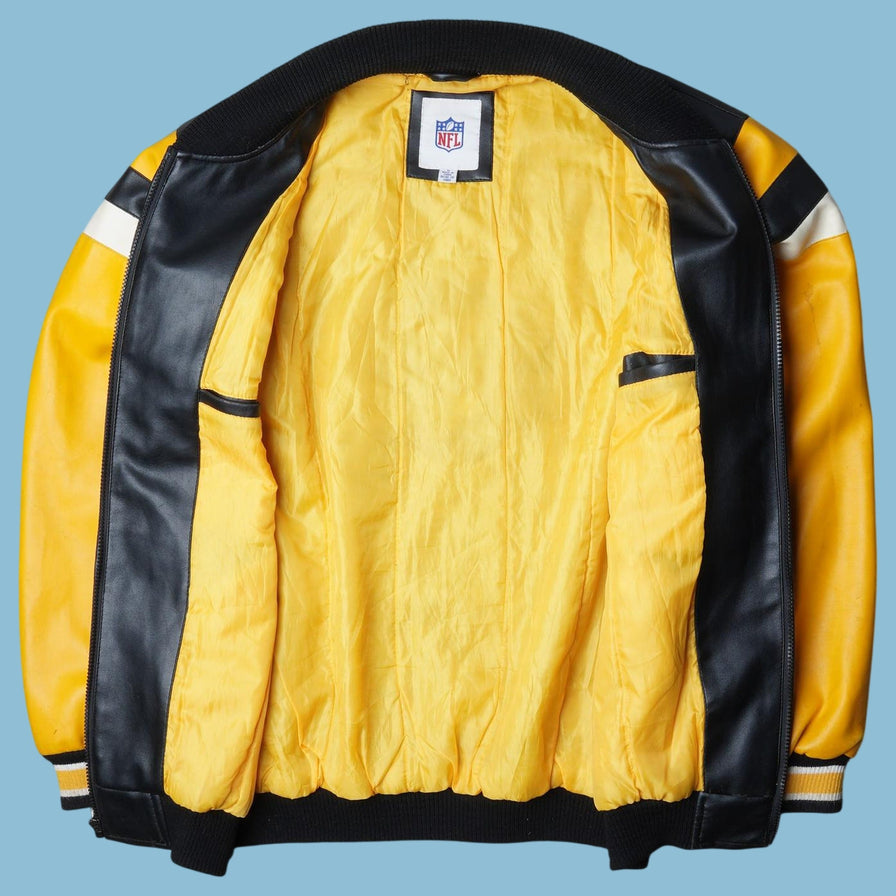 Vintage NFL Steelers Lederjacke - M