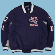 Vintage NFL Superbowl New England Patriots Collage Jacke - XL