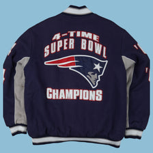 Vintage NFL Superbowl New England Patriots Collage Jacke - XL