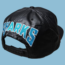Vintage NHL 90s San Jose Sharks Leather Cap